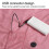 (Pink) 3 Temperature Setting Home Office USB Heated Soft Electric Blanket Bed Single 2