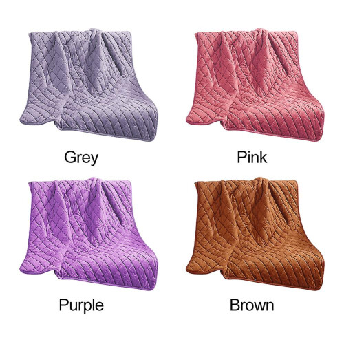 (Pink) 3 Temperature Setting Home Office USB Heated Soft Electric Blanket Bed Single 2