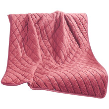 (Pink) 3 Temperature Setting Home Office USB Heated Soft Electric Blanket Bed Single
