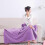 (Purple) 3 Temperature Setting Home Office USB Heated Soft Electric Blanket Bed Single 2
