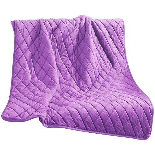 (Purple) 3 Temperature Setting Home Office USB Heated Soft Electric Blanket Bed Single