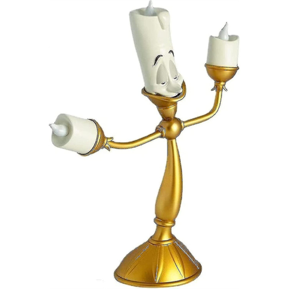 Clock Candle Beauty And The Beast Candle Holder Lumiere Led Candle Holder for Wedding Table, Christmas Party, Home Decoration