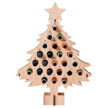 Oliver's Advent Calender Christmas Tree Alcohol Holder, Personalized Countdown Advent Calendar Wine Rack Holiday Party Home Decoration Gifts  for Adul