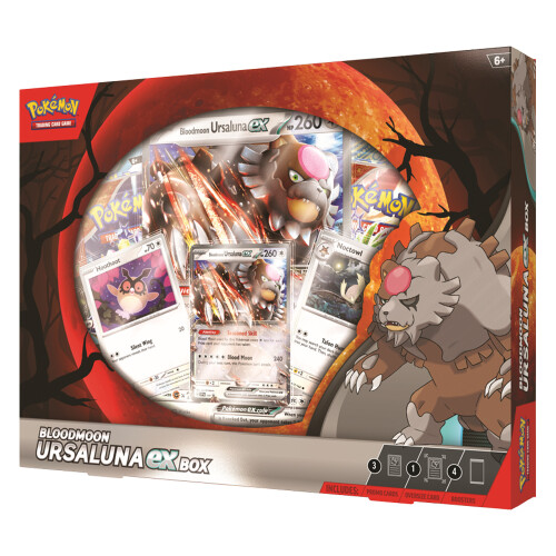 Pokémon Pokemon TCG: Bloodmoon Ursaluna ex Box (4 Boosters)