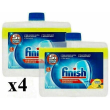 Finish Dishwasher Machine Cleaner , Lemon , Pack of 4, 250ml