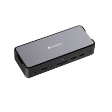 Docking station portatile USB-C 3.2 - VERBATIM - Pro CDS-15SSD - Con SSD da 256 Go incluso - Grigio