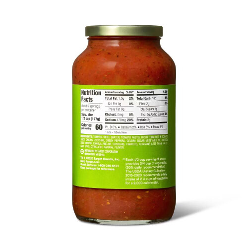 Good & Gather Garden Combo Pasta Sauce 23.75oz 2