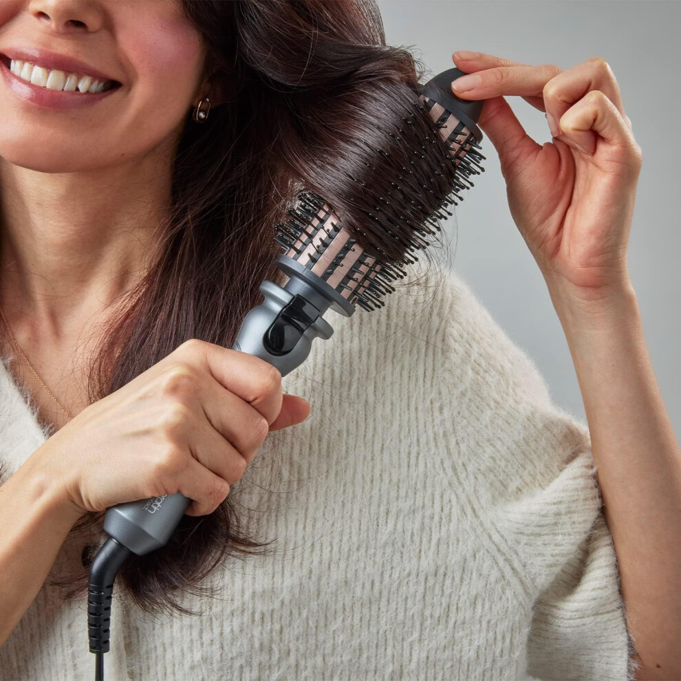 remington-keratin-protect-heated-45mm-barrel-hot-hair-brush---styling-appliance-creates-volume---cur--keratin-protect-heated-hot-hair-brush-for-volume--body--bounce-and-blow-dry-style-curls--45mm-mixed-bristle-brush--keratin---almond-oil-infused