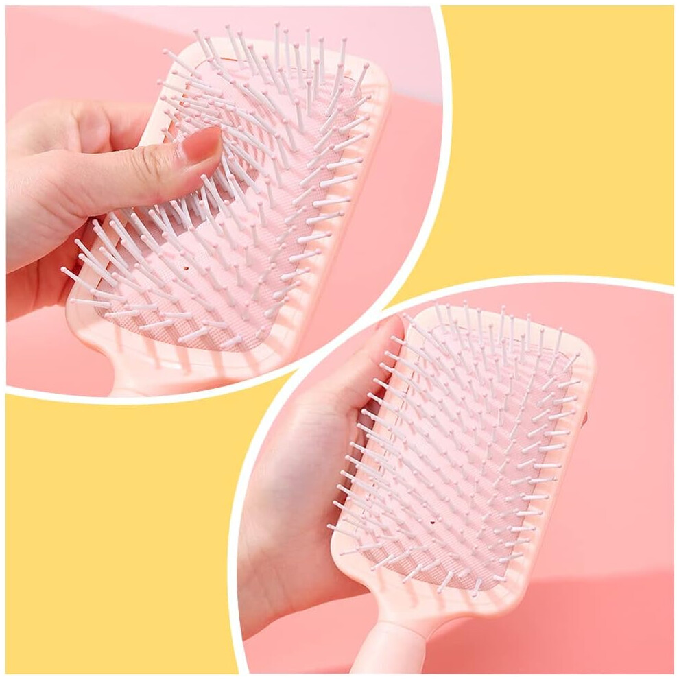 pink--set-anti-static-massage-oval-comb-round-hair-brush-vent-hair-brush-detangling-brush-paddle-brush-for-women-men-kid-all-wet-or-dry-hair-s-detangle