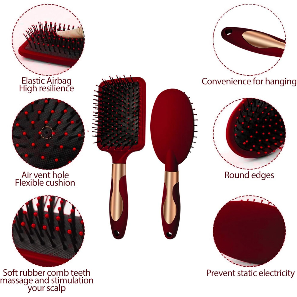 red--hair-brush-set-anti-static-massage-oval-comb-round-hair-brush-vent-hair-brush-detangling-brush-paddle-brush-for-women-men-green