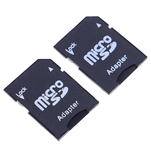 10pcs Microsd Mini Tf Card Reader Micro Sd To Sd Memory Card Adapter Converter 1