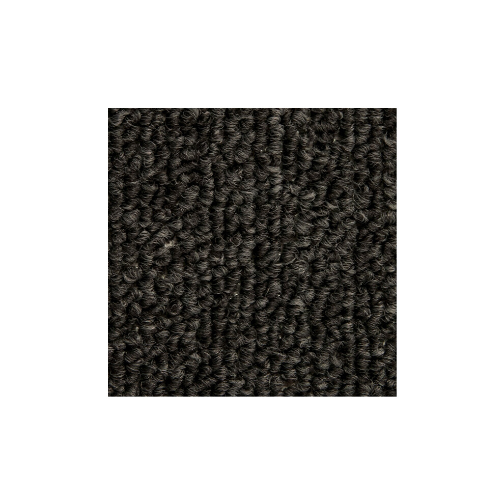 (5 MãÂ² / Pack, Charcoal Black) Tufted Loop Pile Carpet Tiles (Commercial Spaces) 9504649898666