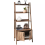 Tall 2-Door Ladder Bookcase - 4-Tier Shelves Display Storage Unit 4