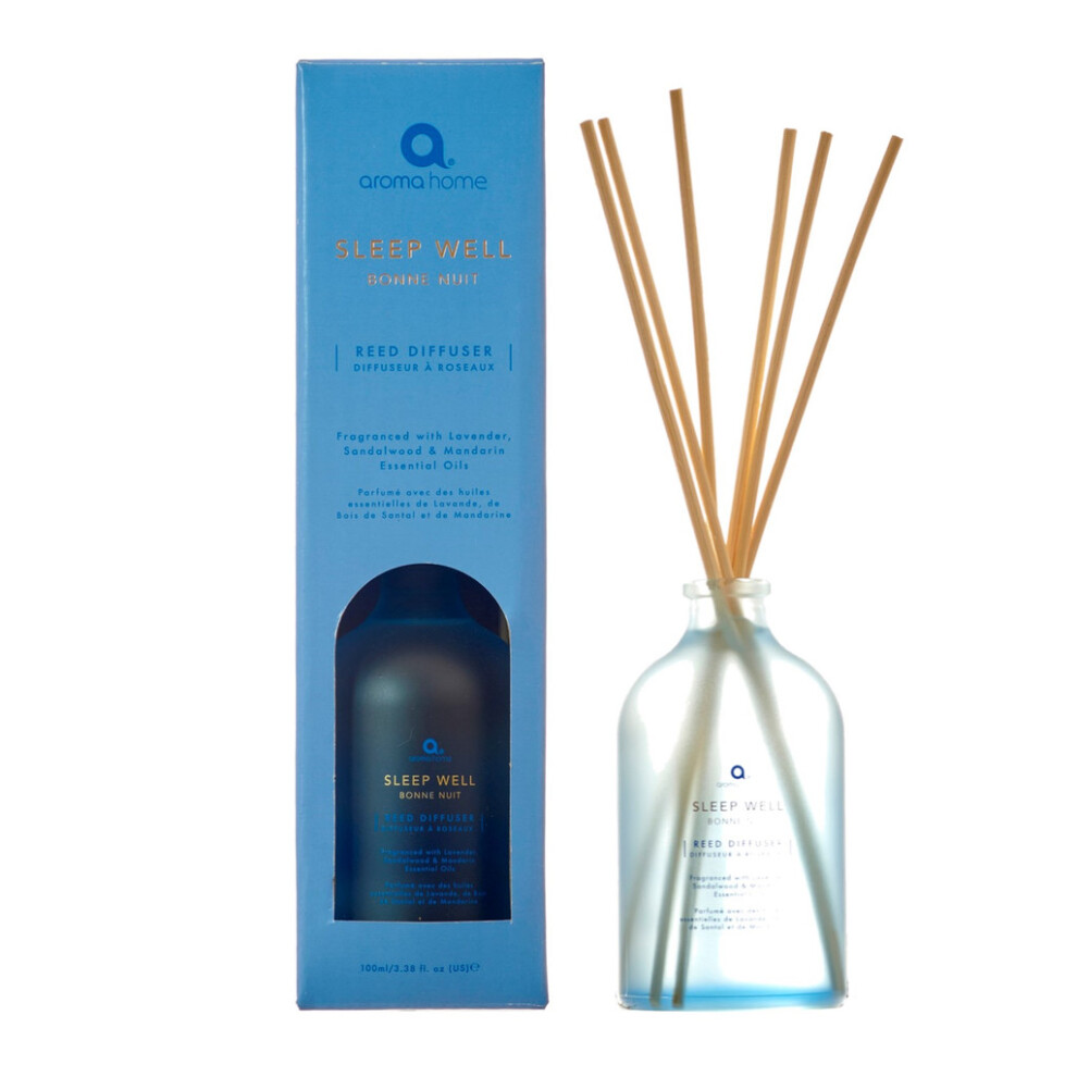 Aroma Home Sleep Well Essential Oil Blend Reed Diffuser