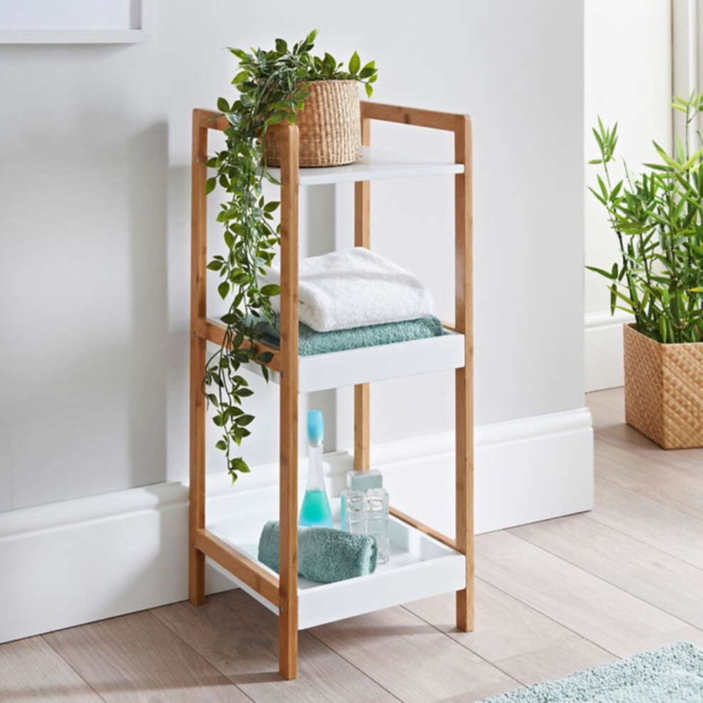 3 Tier Wooden Bookcase Shelving Display Shelf Unit Wood Furniture