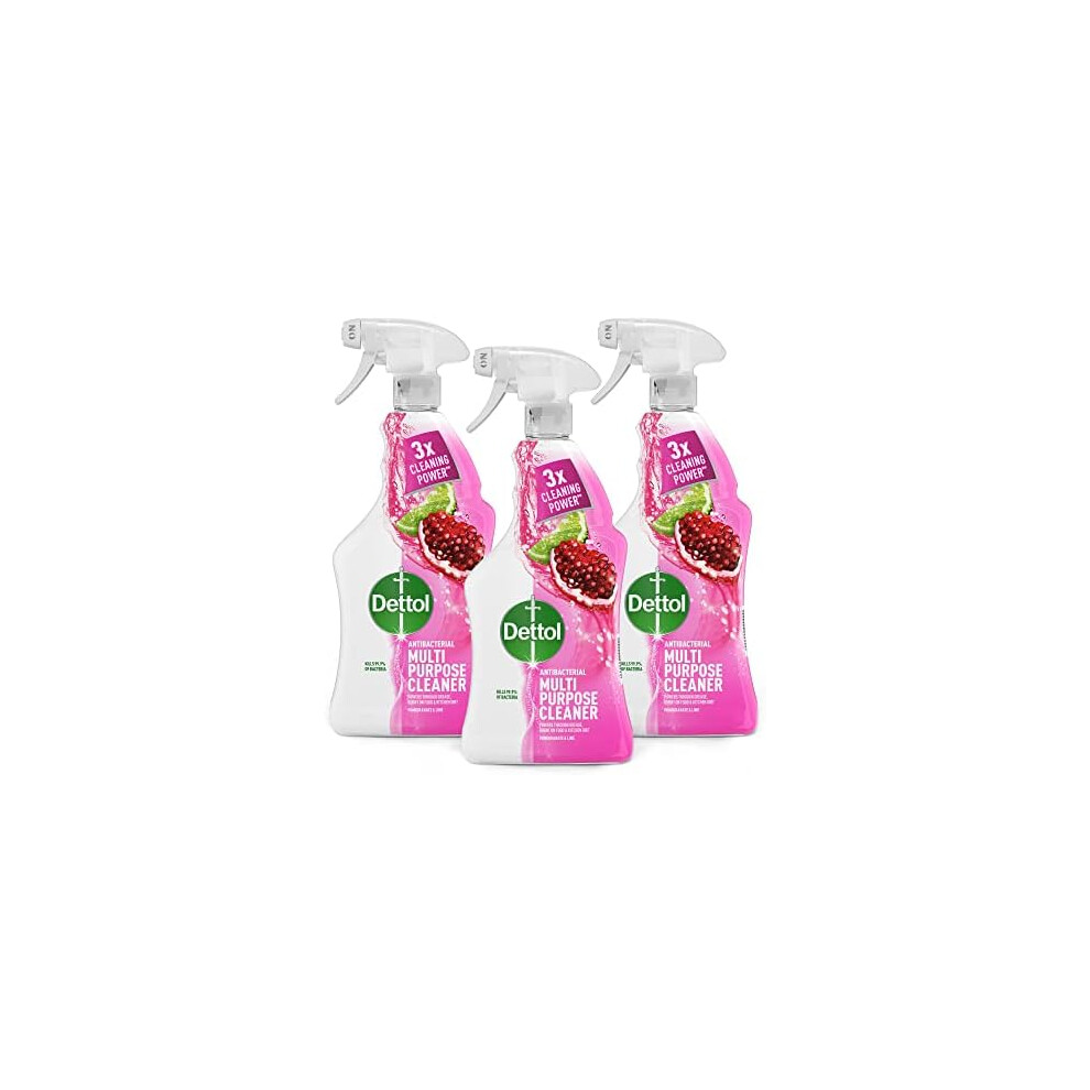 Dettol Power And Fresh Pomegranate Multi-Purpose Cleaner 1000ml x3