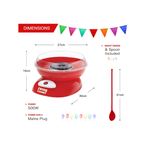 Candy Floss Maker / 500W / Retro Carnival Style Machine/Spinning Tool 1