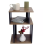 Rustic Oak & Black 3-Tier End Table - Small Side Table for Living Room 3