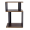 Rustic Oak & Black 3-Tier End Table - Small Side Table for Living Room 4