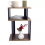 Rustic Oak & Black 3-Tier End Table - Small Side Table for Living Room 5