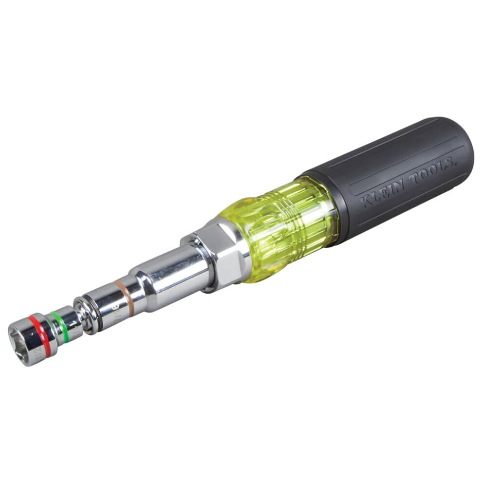 Klein Tools 32807MAG 7in1 Nut Driver Magnetic Driver has SAE Hex Nut Sizes 14 to 916Inch Cushion Grip Handle for Added To