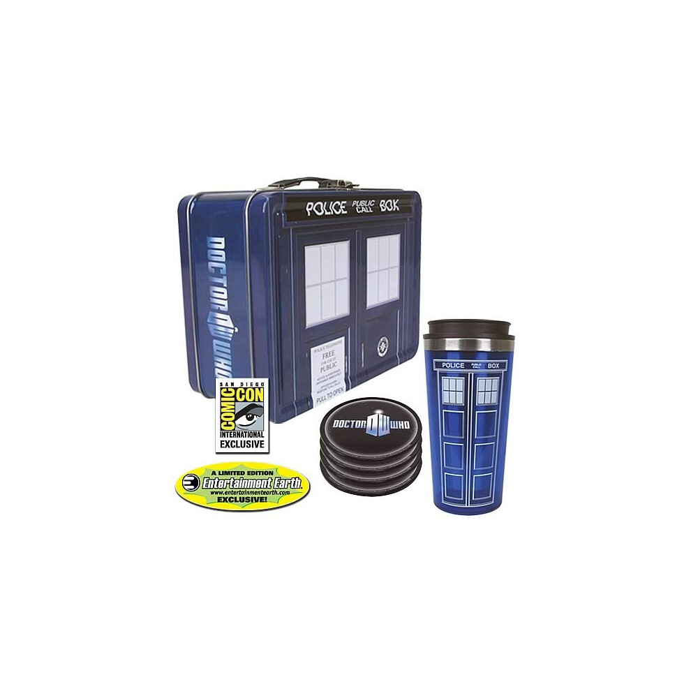 Doctor Who TARDIS Tin Tote Gift Set  SDCC Exclusive