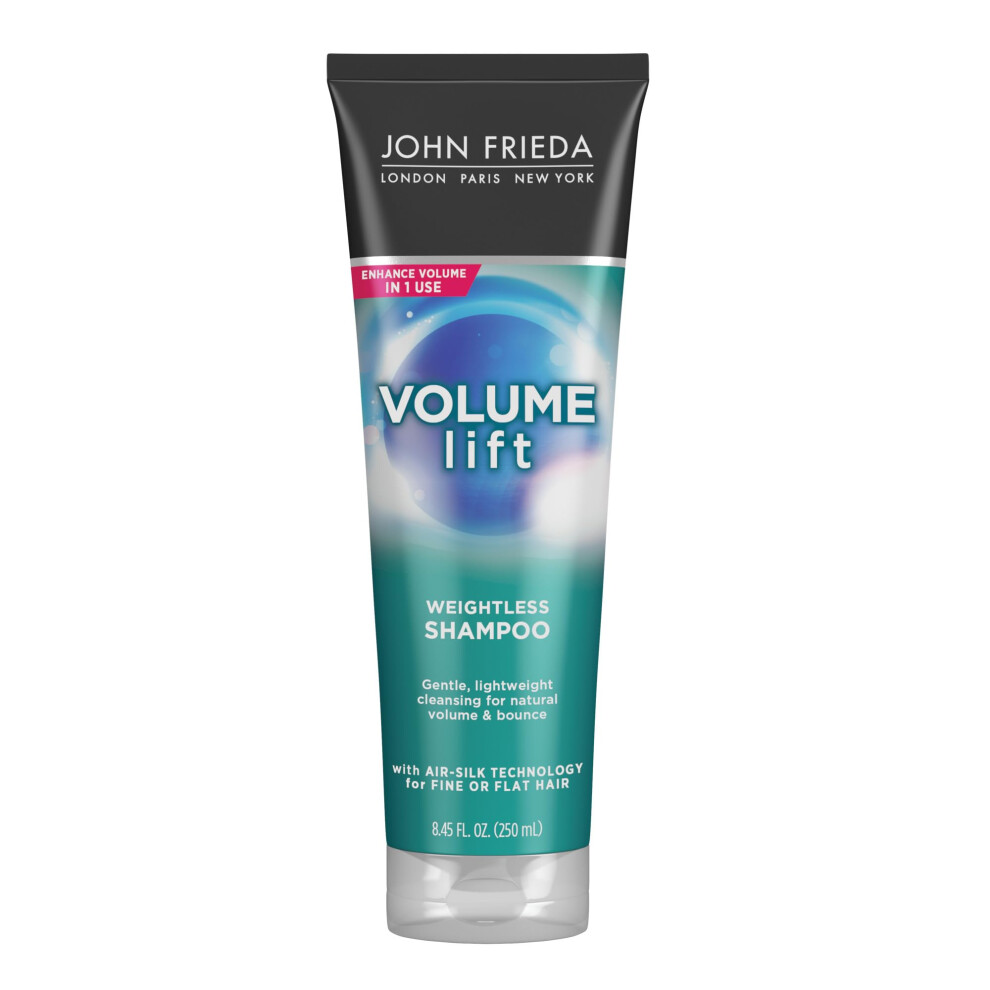 John Frieda Volume Lift Lightweight Shampoo for Natural Fullness  845 Ounces  Safe for ColorTreated Hair  Volumizing Shampoo f