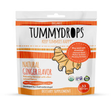 Tummydrops, Gingembre Naturel Biologique, 33 Pastilles
