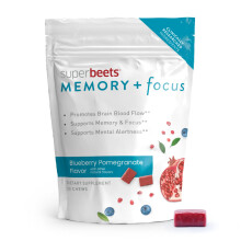 humanN SuperBeets Memory Focus Brain Supplement Chews Mental Alertness Clinically Studied Nootropics Resveratrol Plus Bee