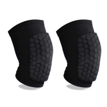 Kniecompressie Pads, Basketbal Kniepads met Honingraatvulling, Ademend en Antislip voor Sport