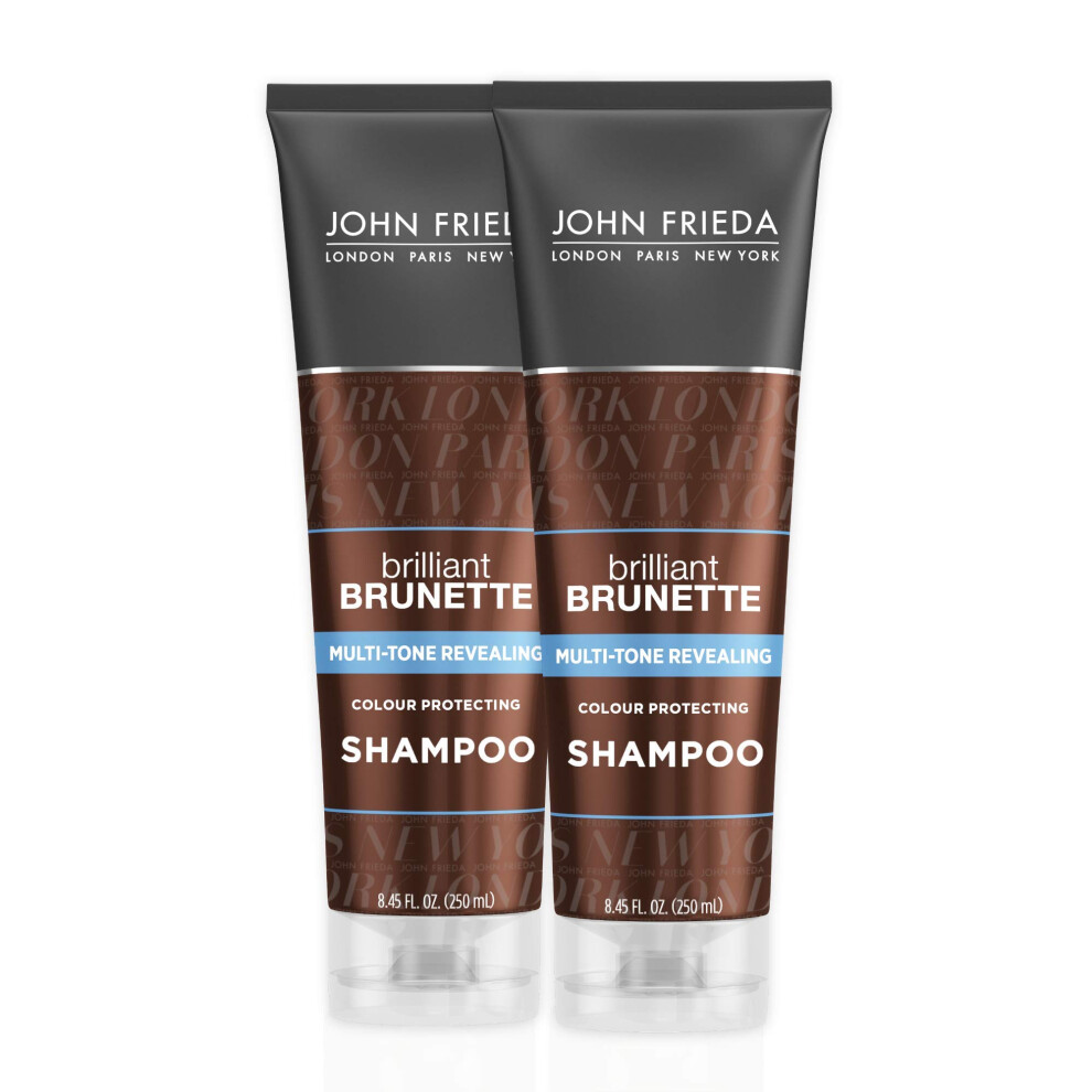 John Frieda Brilliant Brunette MultiTone Revealing Daily Shampoo  845 Fluid Ounce Pack of 2