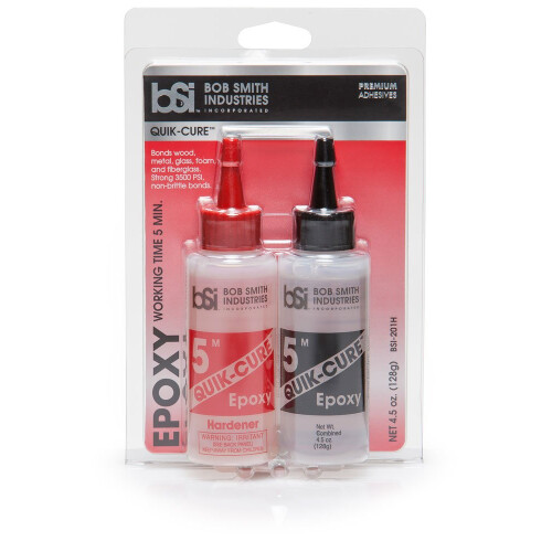 Bob Smith Industries BSI-201 Quik-Cure Époxy (4,5 oz), Transparent