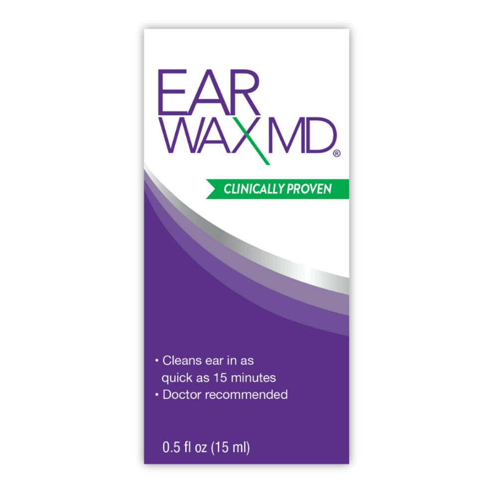 EOSERA Ear Wax MD  FastActing Ear Wax Removal Drops  Breaks Down  Dissolves Wax in Just 1 Treatment  Clinically Proven  Ge