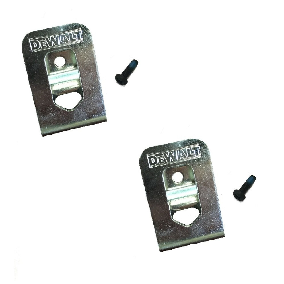 DEWALT N268241 Belt Hook Kit 2 Pack   silver