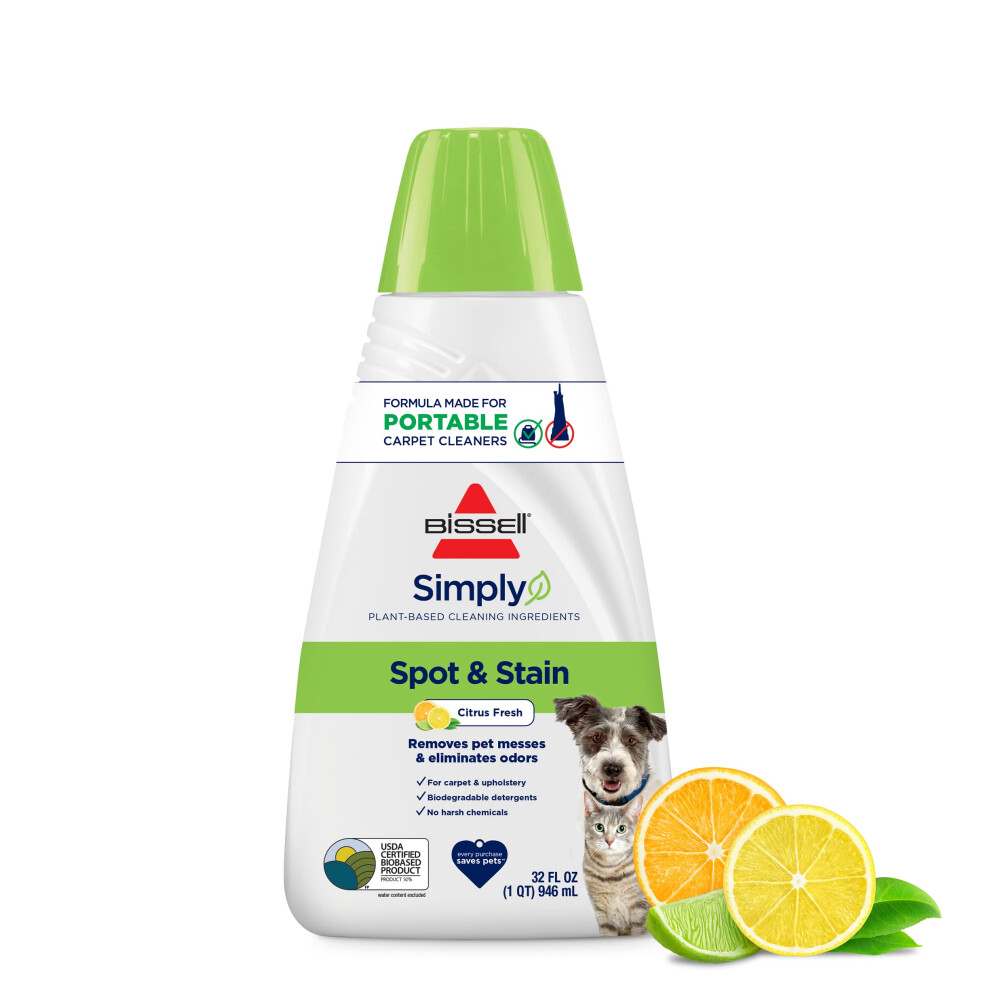 Bissell Simply Spot  Stain Portable Carpet Cleaner Formula  32 oz  3368