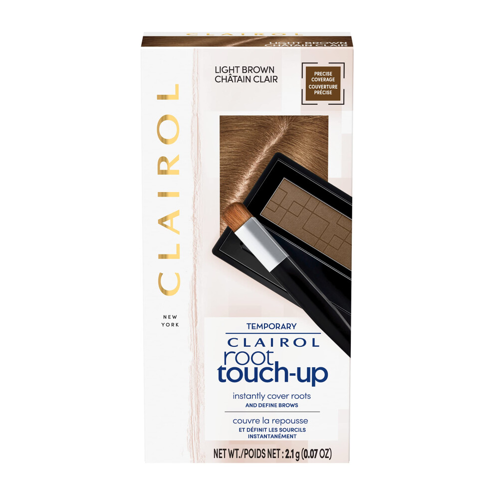 Clairol Root TouchUp Temporary Concealing Powder  Light Brown Hair Color  Pack of 1