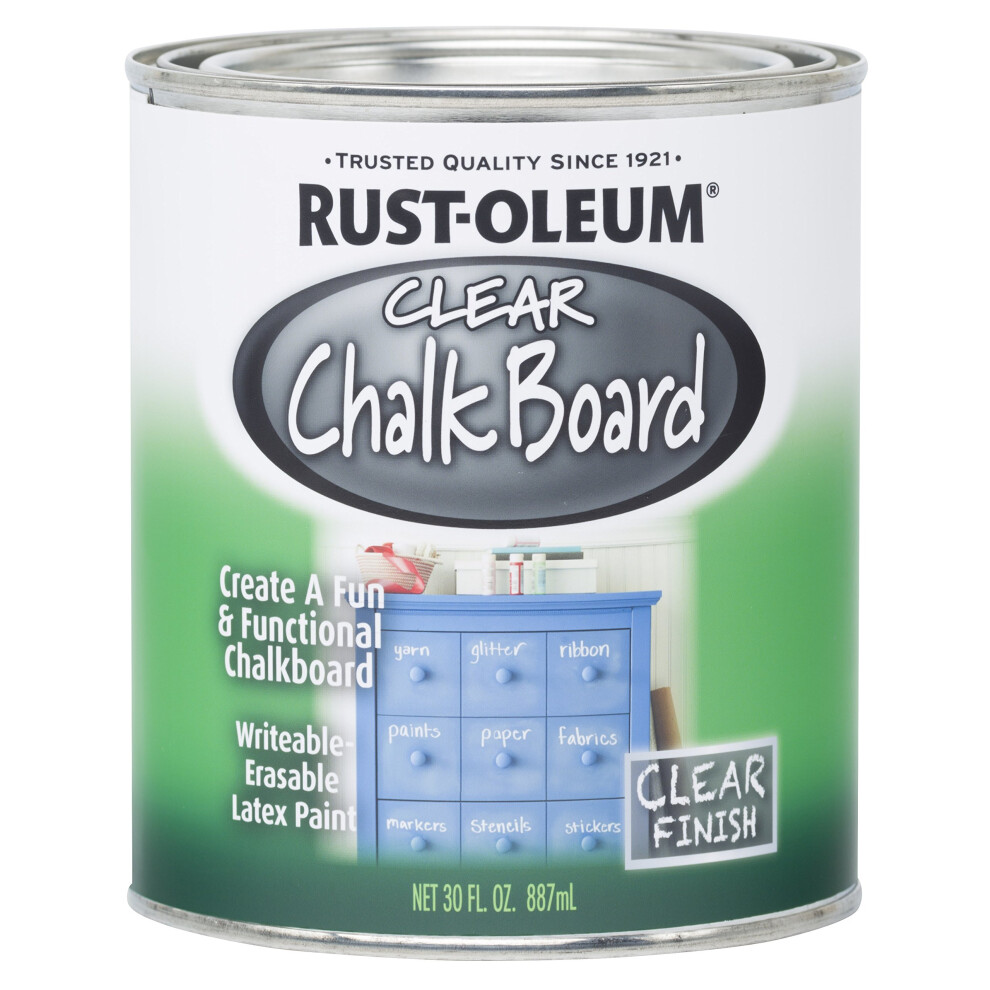 RustOleum 284469 Specialty Chalkboard BrushOn Paint  30 Oz  Clear