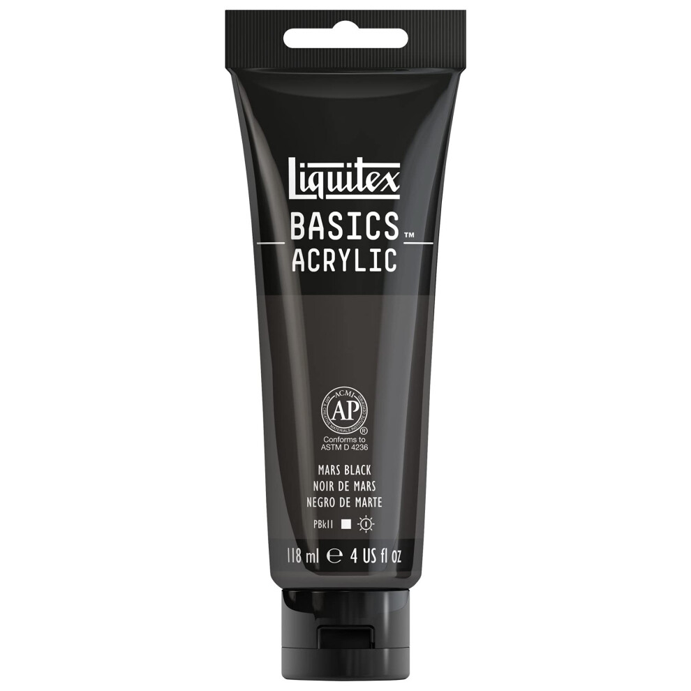 Liquitex BASICS Acrylic Paint  118ml 4oz Tube  Mars Black