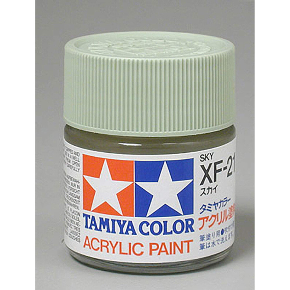 Tamiya America  Inc Acrylic XF21 Flat  Sky  TAM81321