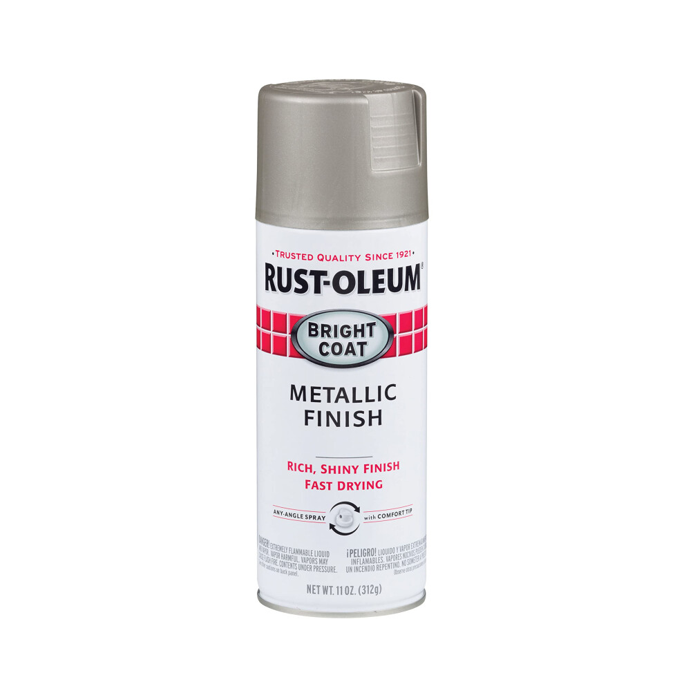 RustOleum 7715830 Stops Rust Bright Coat Metallic Spray Paint  11 Ounce Pack of 1  Aluminum