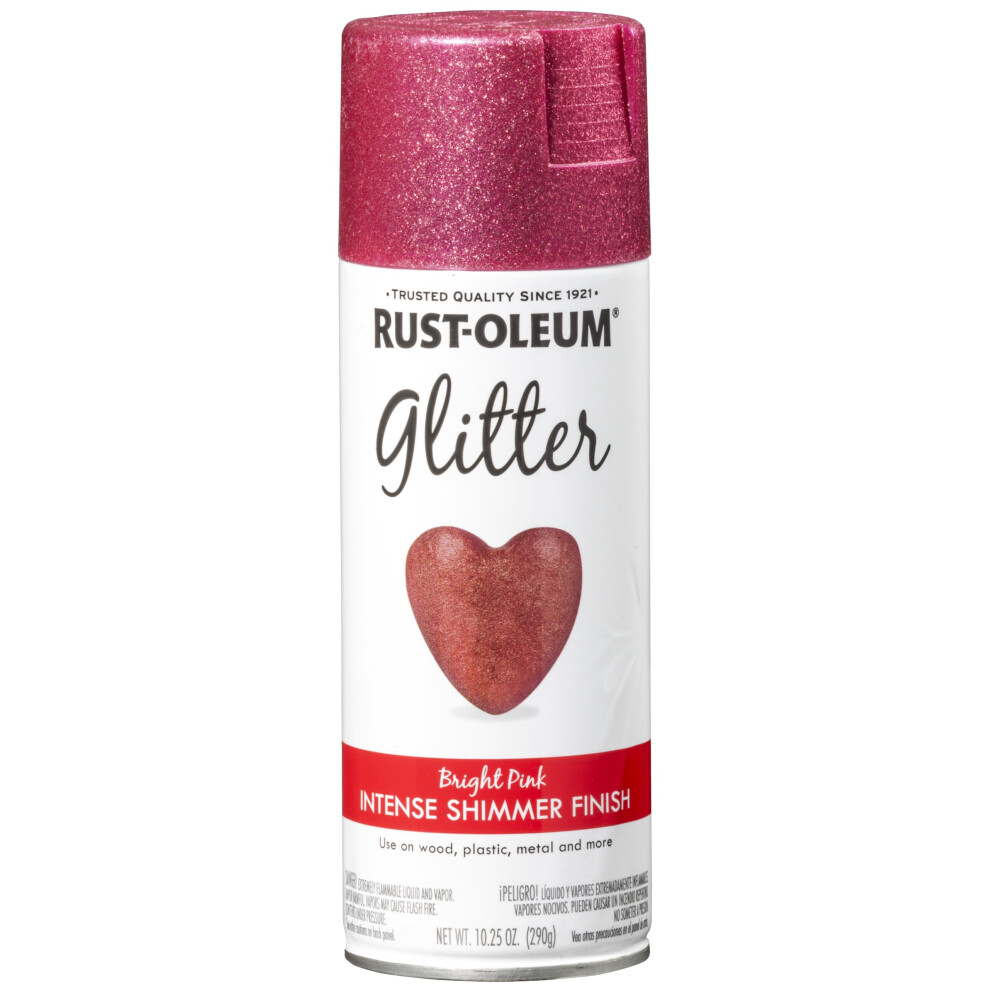 RustOleum 301818 Specialty Glitter Spray Paint  1025 oz  Bright Pink