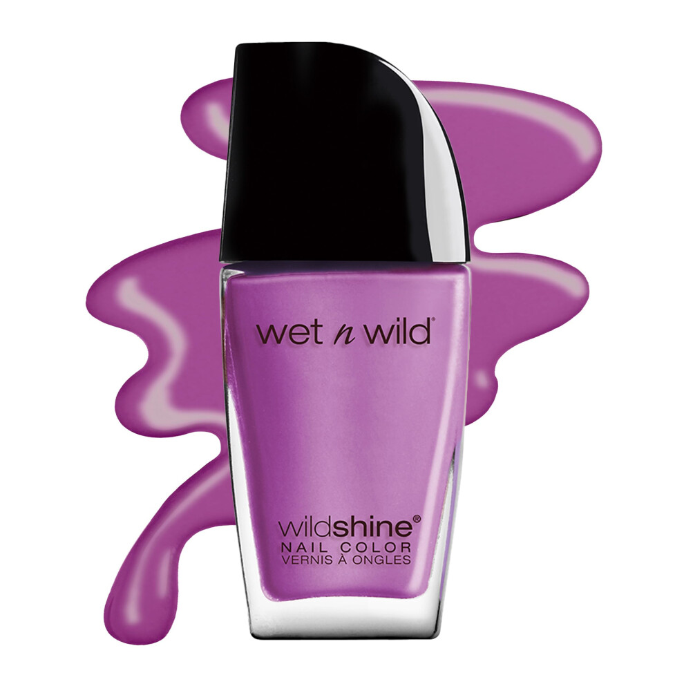 wet n wild Wild Shine Nail Polish  Light Purple Who is Ultra Violet  Nail Color