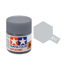 Tamiya Models X11 Mini Acrylic Paint  Chrome Silver