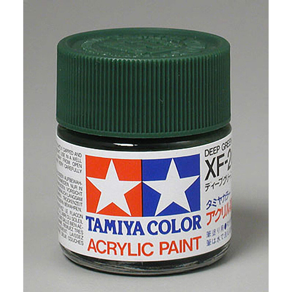 TAMIYA Acrylic XF26 Flat Deep Green TAM81326 Plastics Paint Acrylic