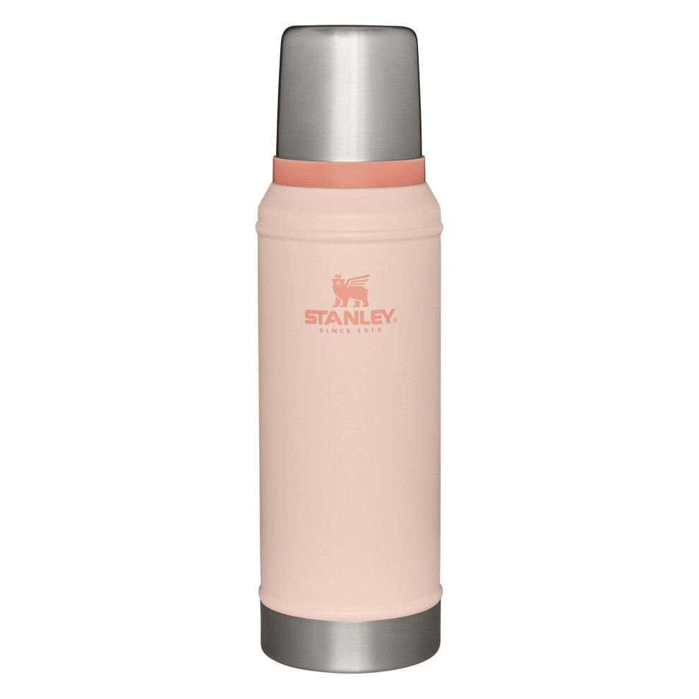 Stanley Classic Vacuum Insulated Wide Mouth Bottle  Limestone  BPAFree 188 Stainless Steel Thermos for Cold  Hot Beverages