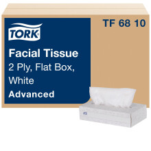 Tork Advanced Facial Tissue Flat Box White Soft 2ply 30 x 100 tissues TF6810