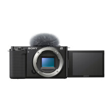 Sony Alpha ZVE10 APS-C speglös vloggkamera med utbytbara objektiv svart