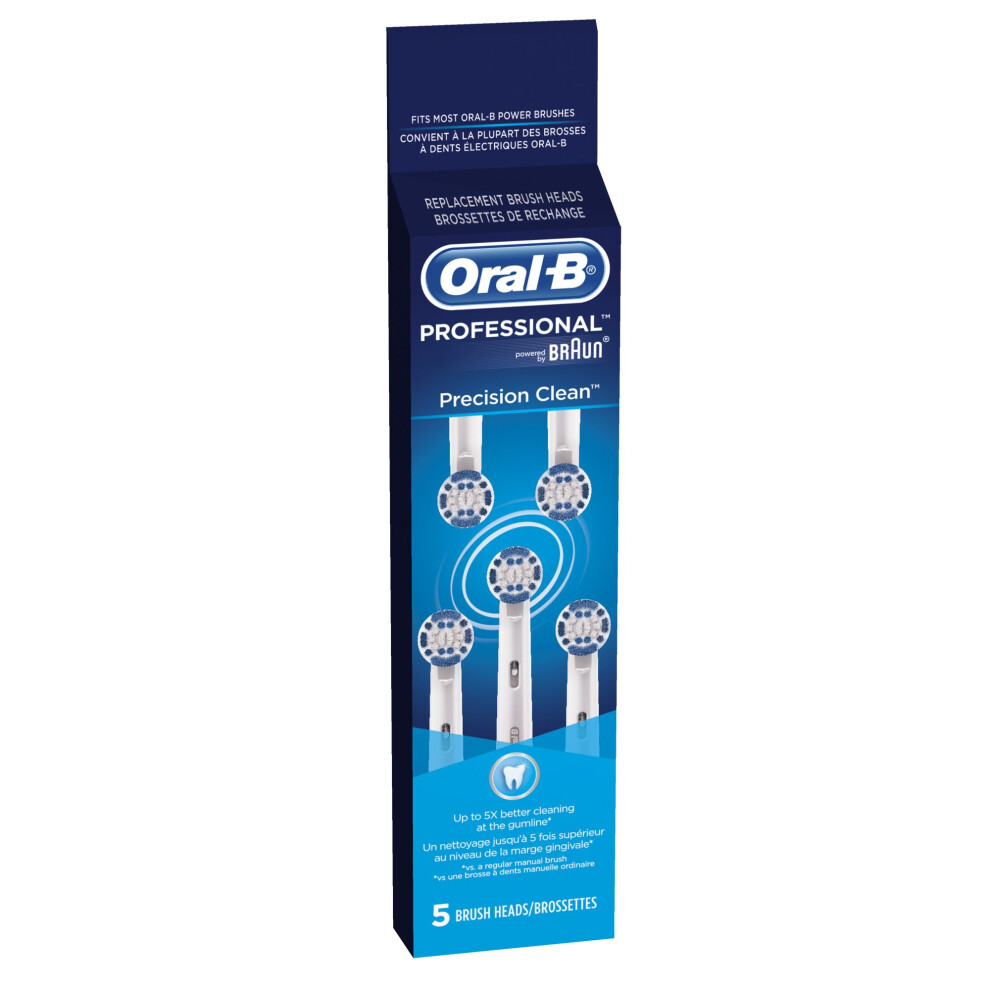 OralB Professional Precision Clean Replacement Brush Head  5 Count