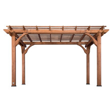 Backyard Discovery 14x10 ft All Cedar Wood Pergola  Durable  Quality Supported Structure  Snow and Wind Supported  Rot Resistant