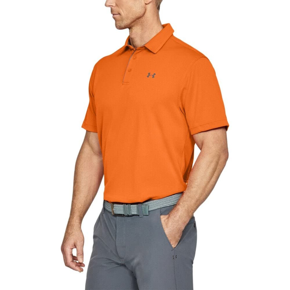 Under Armour Mens UA Tech Polo LG Orange